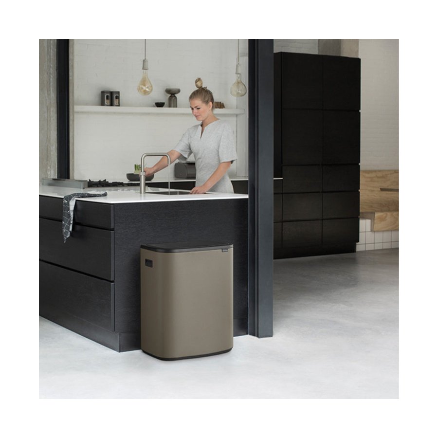 Brabantia Bo Touch Bin (60L) Platinum Platinum