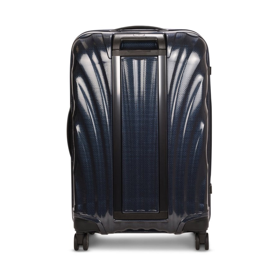 Samsonite C-Lite 69cm CURV Checked Suitcase Midnight Blue Midnight Blue