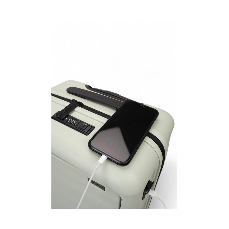 Explorer Luna-Air 55cm Front Access Hardside Carry-On Suitcase Mint Mint
