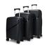 Nomad Journey 56cm, 66cm & 75cm Hardside Luggage Set Black