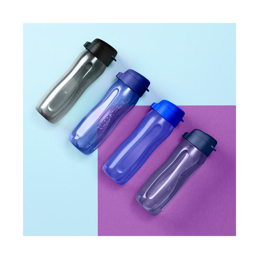 Tupperware Gen II Eco Bottle 500ml (Set of 4) Blue/Grey Blue/Grey