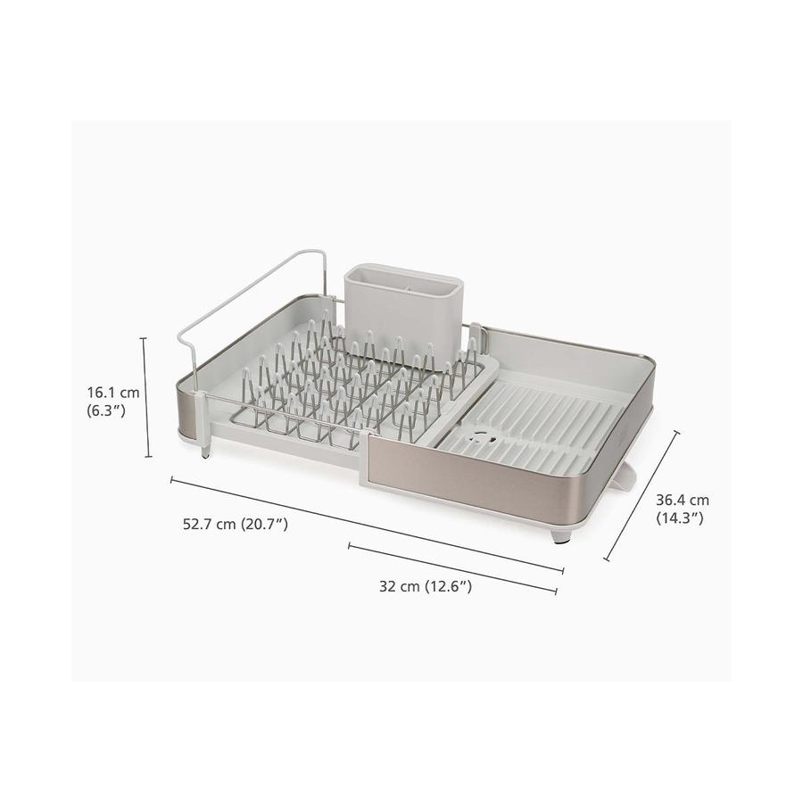 Joseph Joseph Extend Steel Expandable Dish Drainer Stone Stone
