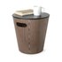 Umbra Woodrow Storage Stool Black/Walnut