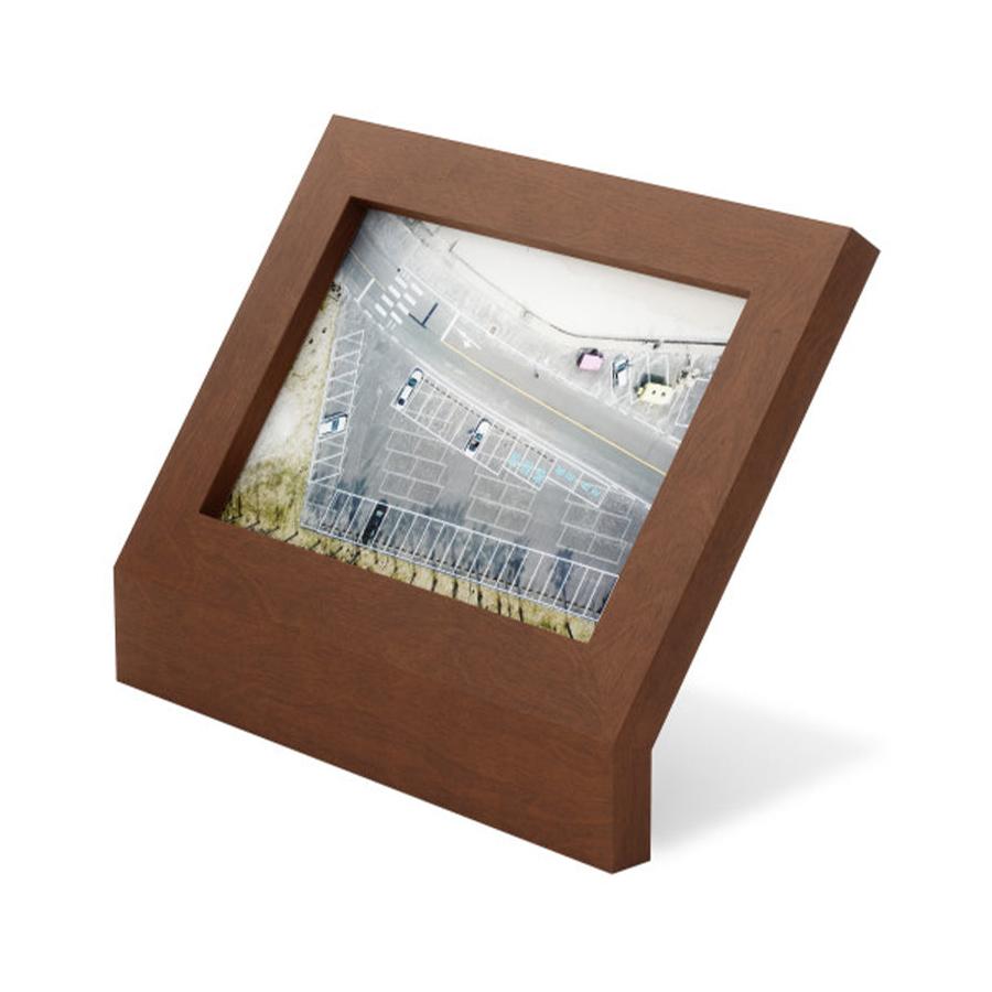 Umbra Podium Picture Frame (10cm x 15cm) Light Walnut Light Walnut