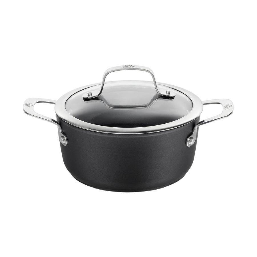 Ballarini Alba 24cm (4.4L) Casserole Pot w/ Lid Black Black