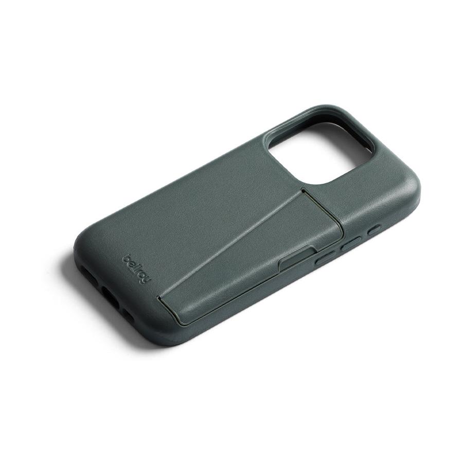 Bellroy iPhone 15 Pro Max Phone Case - 3 Card (With Button Add-On) Evergreen Evergreen