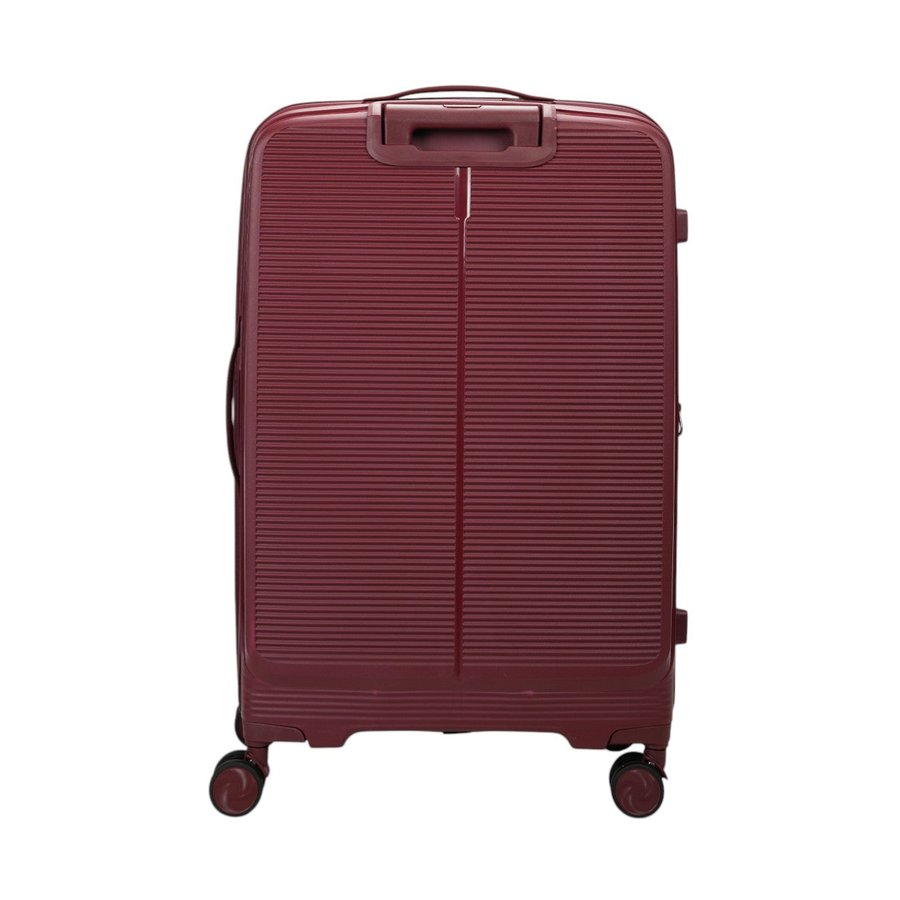 Caselite Venture 57cm, 66cm & 76cm Top Open Hardside Luggage Set Dark Red Dark Red