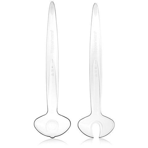 Tupperware Eleganzia Salad Tongs Natural
