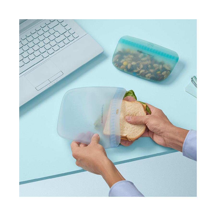 Tupperware Ultimate Silicone Slim Bag Medium Islandic Mist Islandic Mist