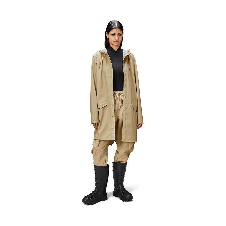 Rains Long Jacket Sand L