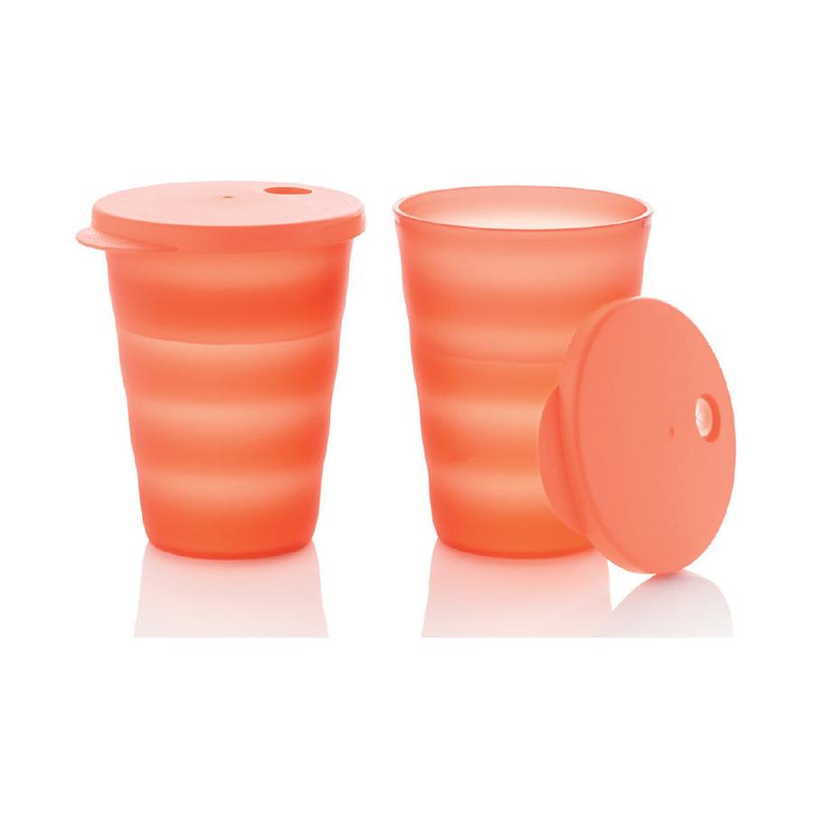 Tupperware Aloha Tumblers with Seals (Set of 2) Watermelon Watermelon