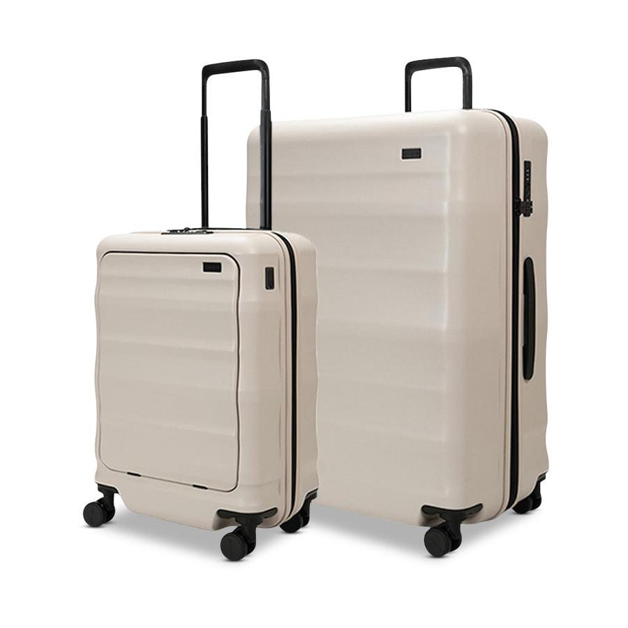 Explorer Luna-Air 55cm Front Access & 74cm Hardside Luggage Set Oat Oat
