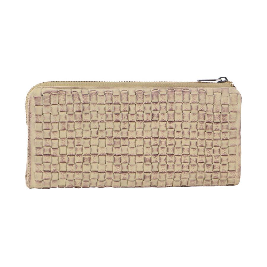 Pierre Cardin Sophia Women's Rustic Leather Wallet Latte Latte