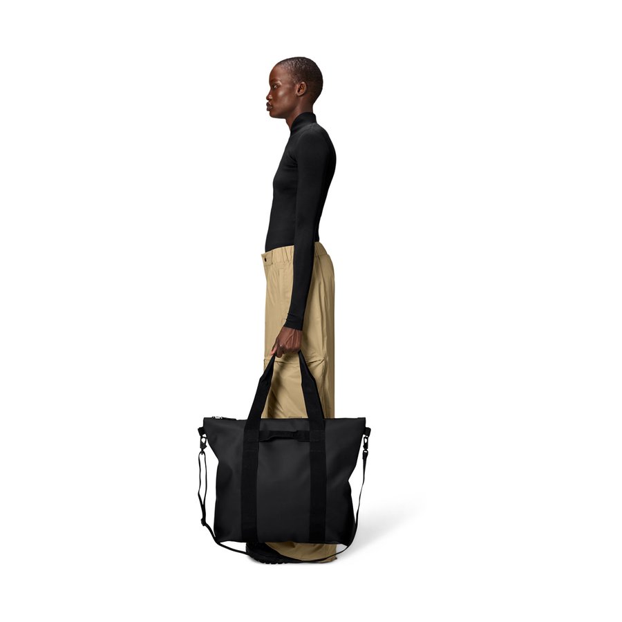 Rains Tote Bag Black Black
