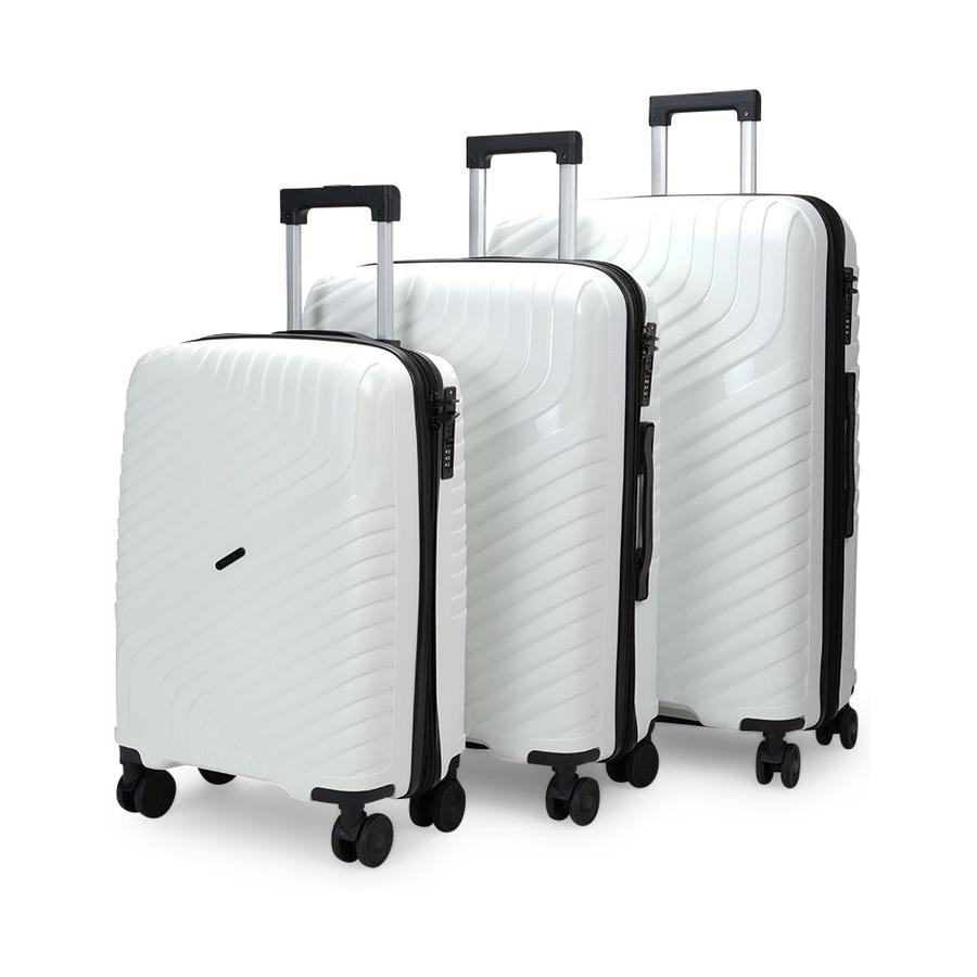 Nomad Journey 56cm, 66cm & 75cm Hardside Luggage Set White White