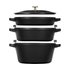 Staub 4 Piece Cookware Set Black