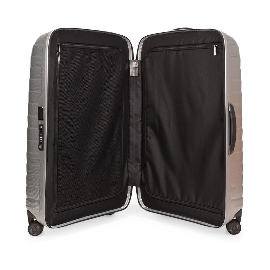 Samsonite Proxis 75cm Hardside Checked Suitcase Silver Silver