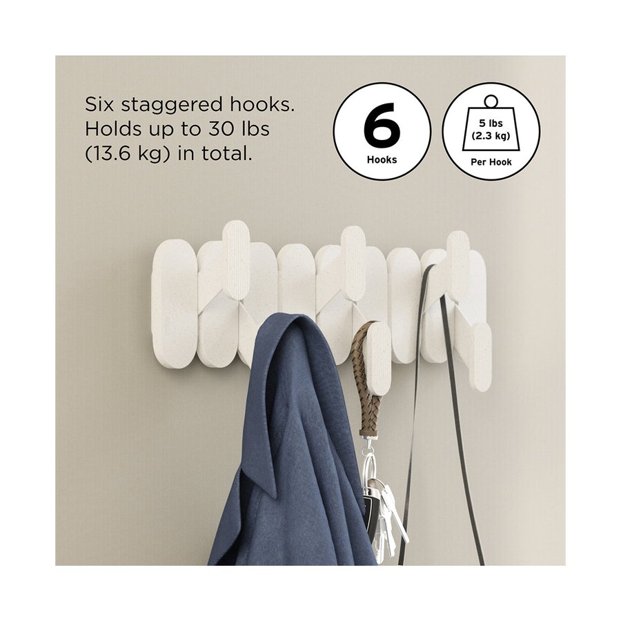 Umbra Tempo 6 Wall Hook Sand Sand