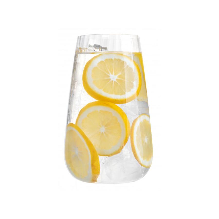 Luigi Bormioli Optica 570ml Stemless Wine Glass Gift Set of 4 Clear Clear