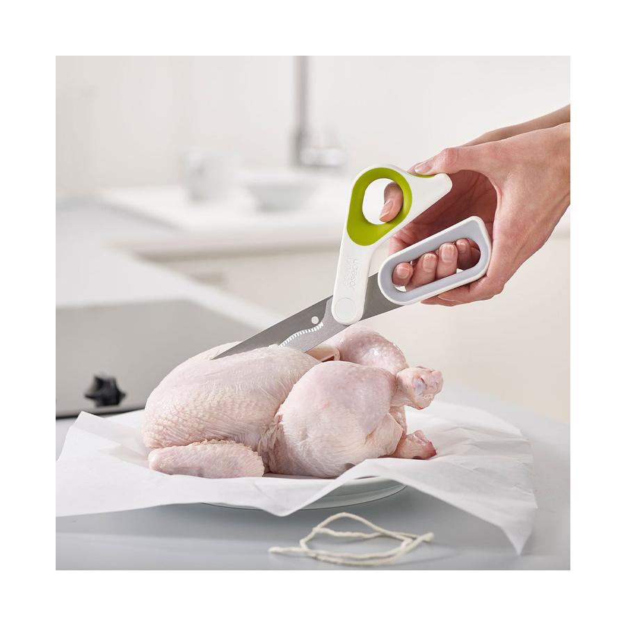 Joseph Joseph PowerGrip Kitchen Scissors White White