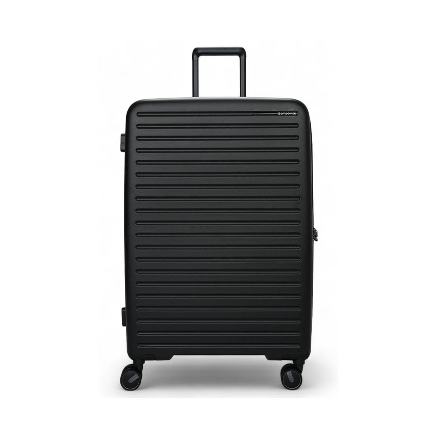 Samsonite Restackd 55cm & 75cm Hardside Luggage Set Black Black
