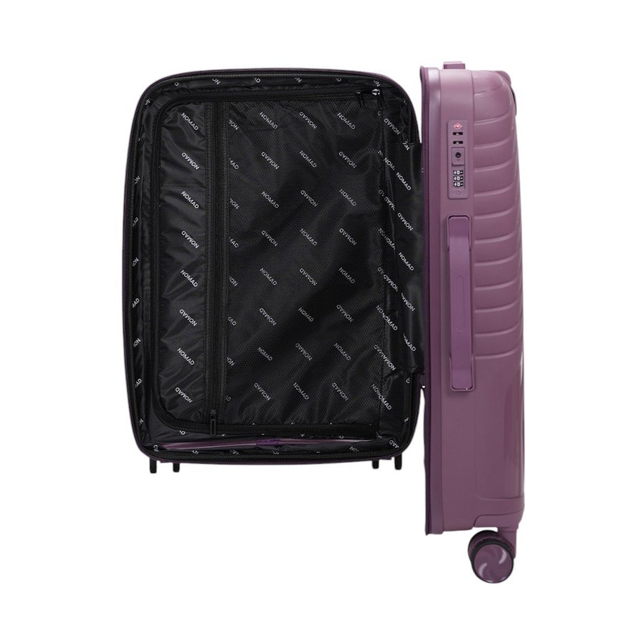 Nomad Journey 66cm Hardside Checked Suitcase Purple Purple