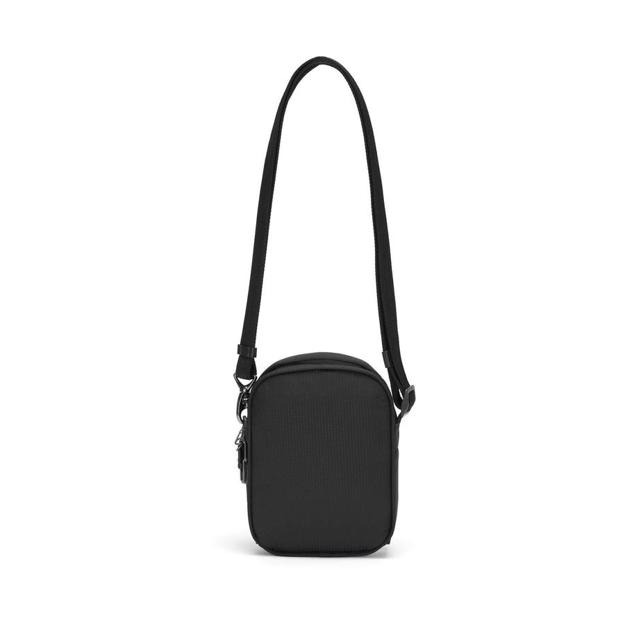 Pacsafe Metrosafe LS100 ECONYL Anti-Theft Recycled Crossbody Black Black