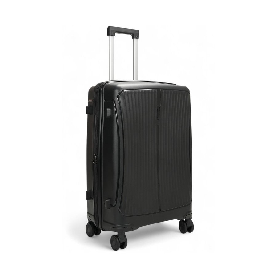 Caselite Quest 56cm & 65cm Hardside Luggage Set Black Black