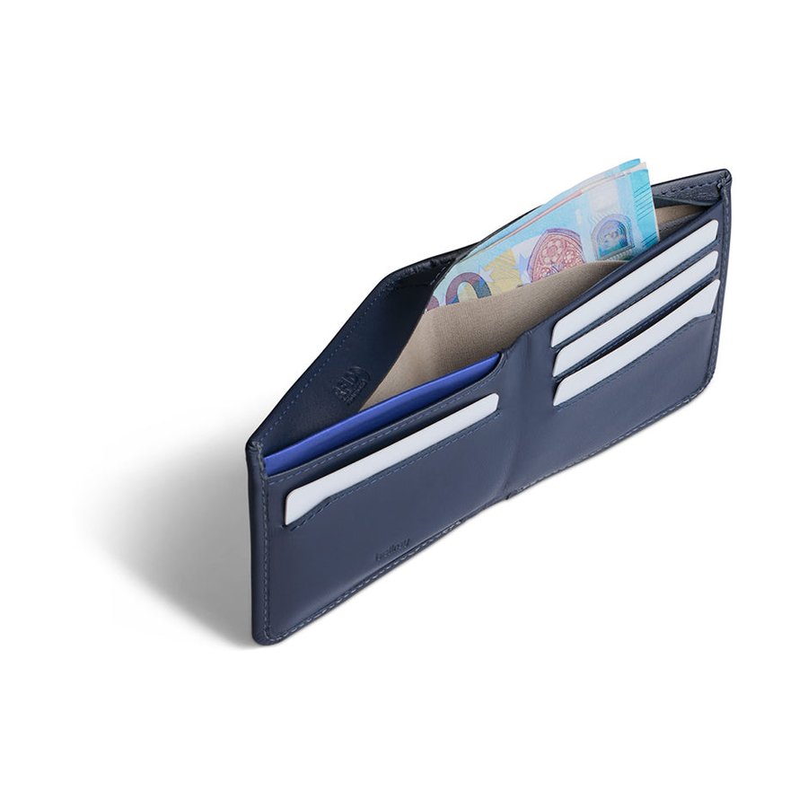 Bellroy RFID Hide & Seek HI Leather Wallet Navy Navy