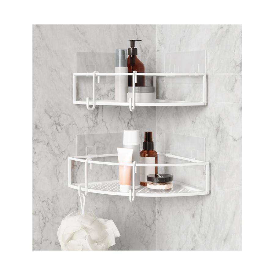 Umbra Cubiko Corner Bins (Set of 2) White White