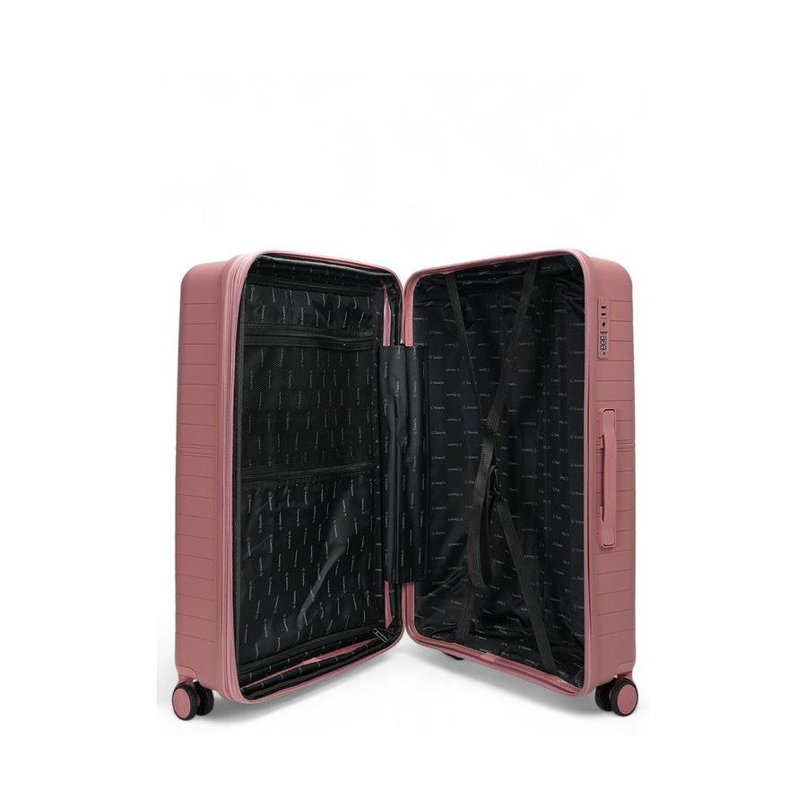 Caselite Summit 75cm Hardside Checked Suitcase Rose Rose