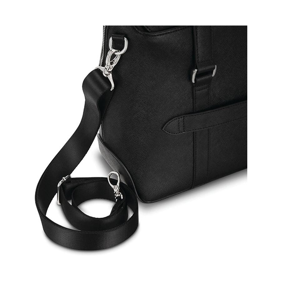 Samsonite Women's Executive Leather Convertible Brief Black Black
