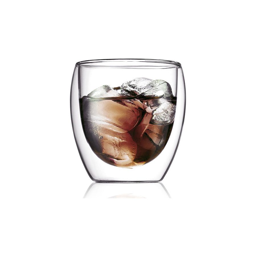 Bodum Pavina 250ml Double Wall Glasses (Set of 2) Transparent Transparent