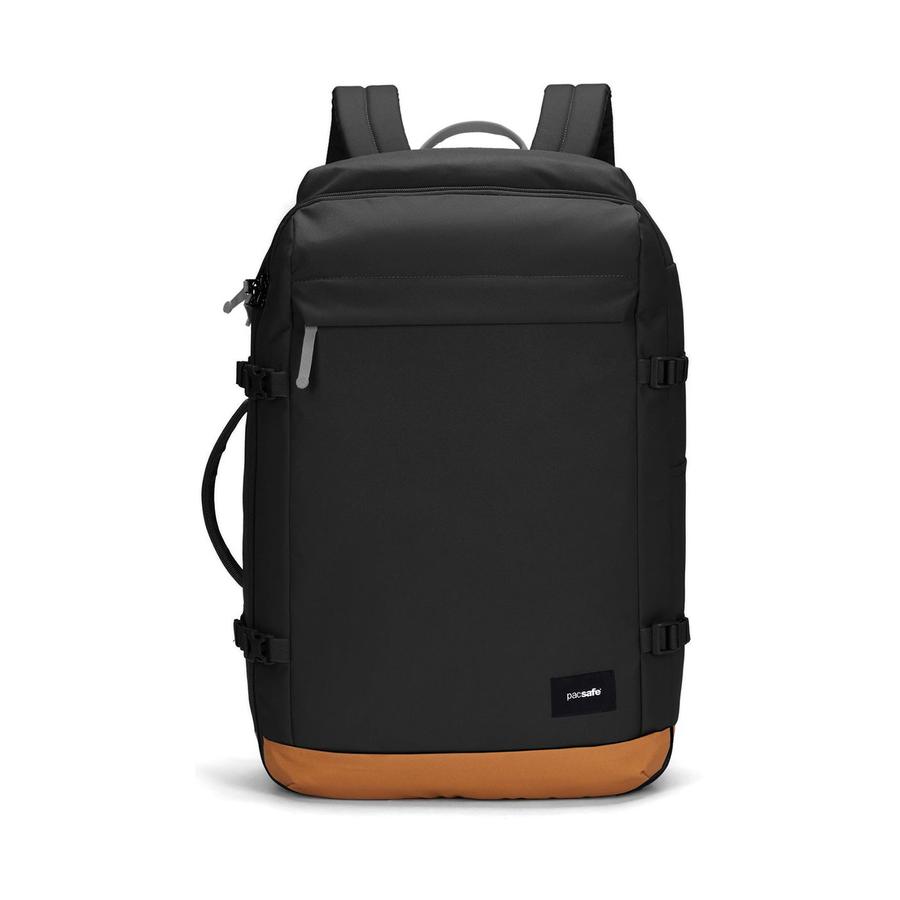 Pacsafe GO 44L Anti-Theft Recycled Carry-On Backpack Jet Black Jet Black
