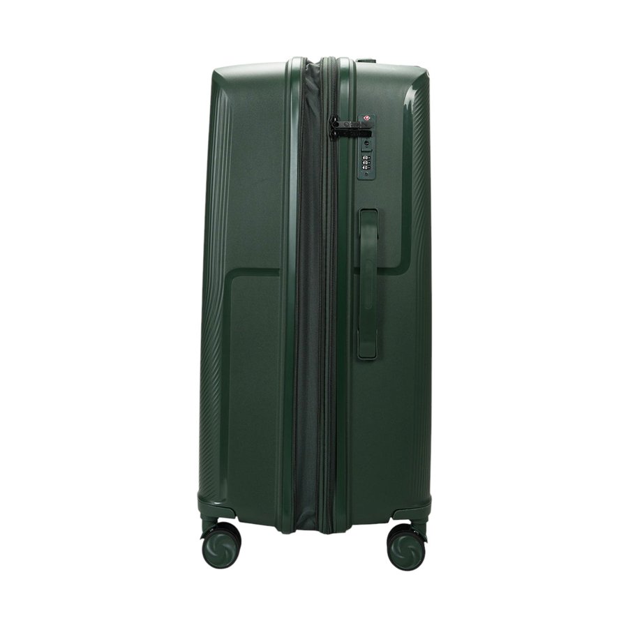 Caselite Aero 75cm Hardside Checked Suitcase Forest Green Forest Green