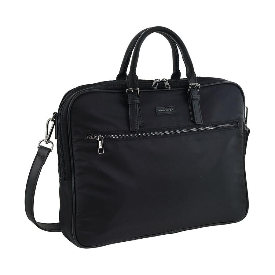 Pierre Cardin Torrence Men's Nylon Classic Business Laptop Bag Black Black