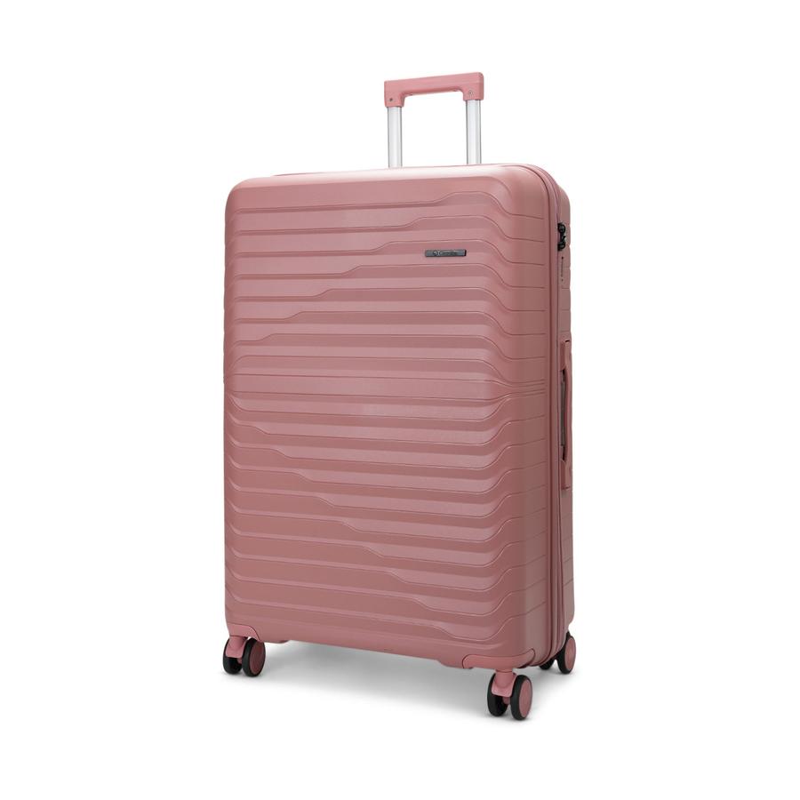 Caselite Summit 75cm Hardside Checked Suitcase Rose Rose
