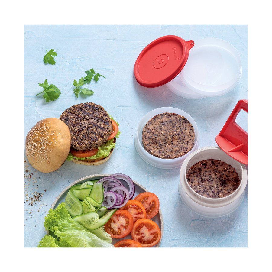Tupperware Hamburger Patty Press Chilli & Snow White Chilli & Snow White