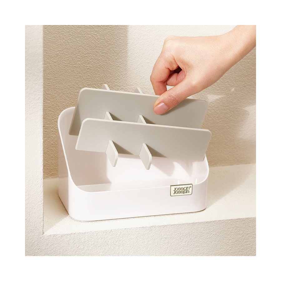 Joseph Joseph Viva Tiered Cosmetic Organiser Cream Cream