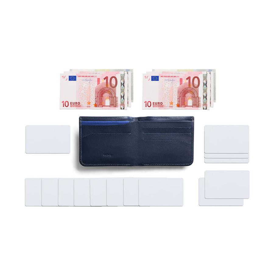 Bellroy RFID Hide & Seek HI Leather Wallet Navy Navy