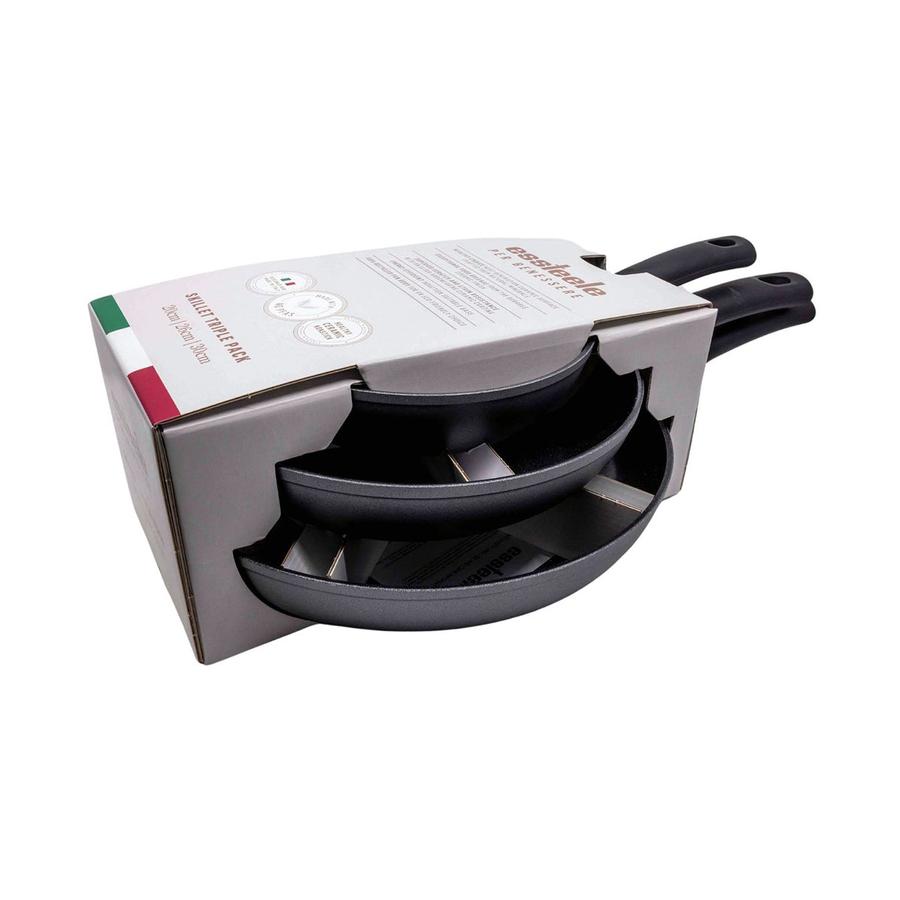 Essteele Per Benessere 20cm, 26cm & 30cm Skillet Set Grey Grey