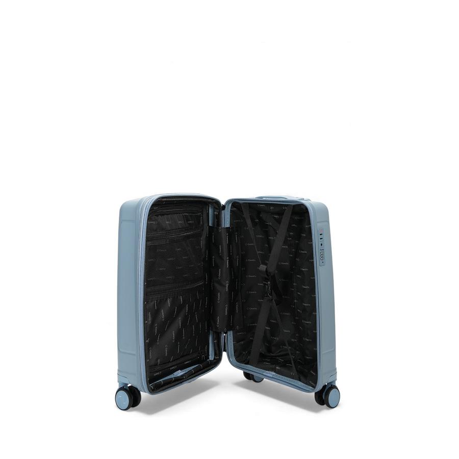 Caselite Quest 56cm Hardside Carry-On Suitcase Steel Blue Steel Blue