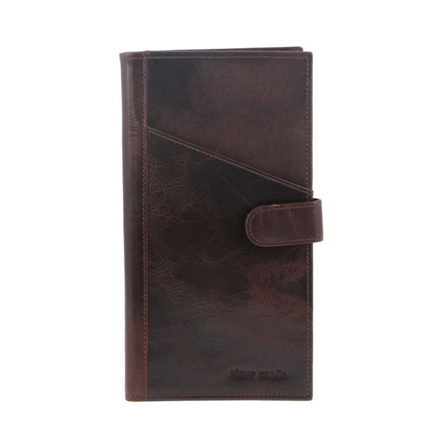 Pierre Cardin Chandler Italian Leather Passport RFID Wallet Chocolate Chocolate