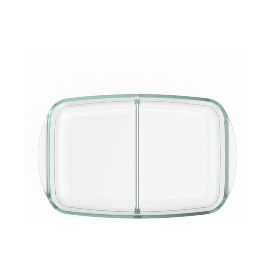 Pyrex Divided Glass 2.6L Baking Dish Clear Clear