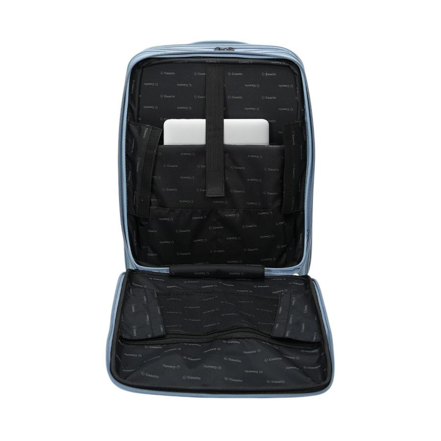 Caselite Venture 57cm & 66cm Top Open Hardside Luggage Set Grey Blue Grey Blue