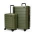 Explorer Arlo Pro 52cm Front Access & 75cm Hardside Luggage Set Evergreen