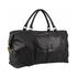Pierre Cardin Andie Rustic Leather Overnight Duffle Bag Black