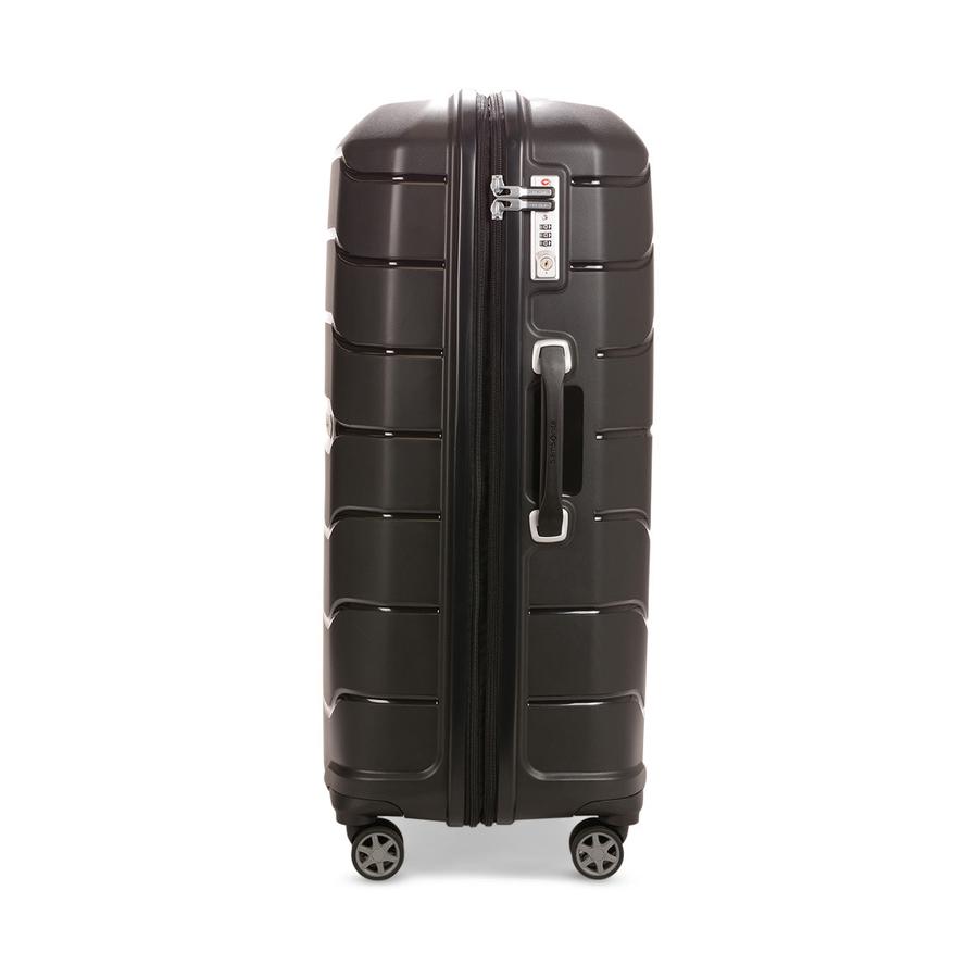 Samsonite Oc2lite 75cm Hardside Checked Suitcase Black Black