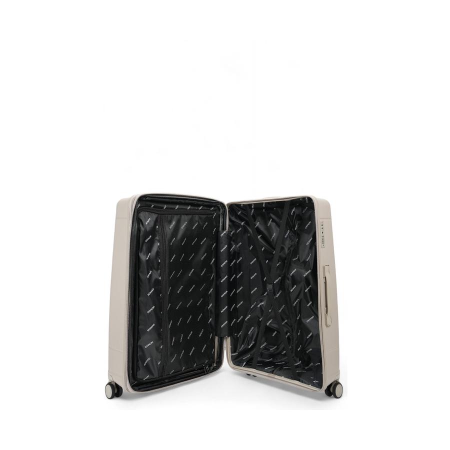 Nomad Quest 75cm Hardside Checked Suitcase Beige Beige