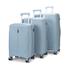 Caselite Quest 56cm, 65cm & 75cm Hardside Luggage Set Steel Blue